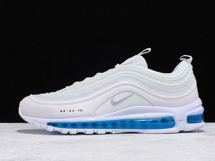 MSCHF x INRI x Nike Air Max 97 'Jesus Shoes' Custom White Blue 921826-101JSUS.